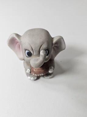 Enesco Football Player Ceramic Elephant